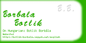 borbala botlik business card